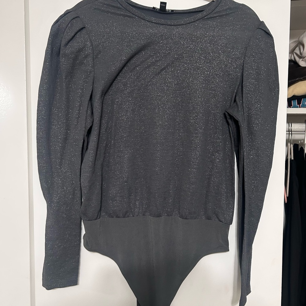 Express Charcoal Knit Top